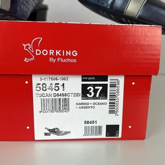 Nib - Dorking Tucan Heel, Sling Back - Navy Blue. Size: 37. - Picture 13 of 15